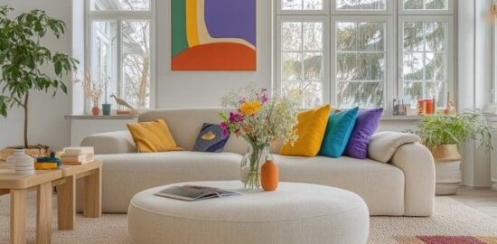 Útulná ložnice pro relaxaci